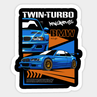 Twin Turbo GTR E46 Sticker